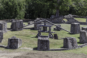 Runes of a cane press,  Château Dubuc, Martinique